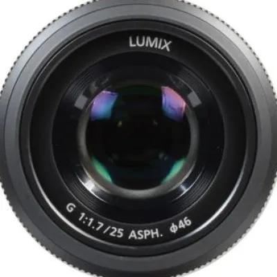 New Panasonic Lumix G 25mm f/1.7 ASPH. Lens (Black)