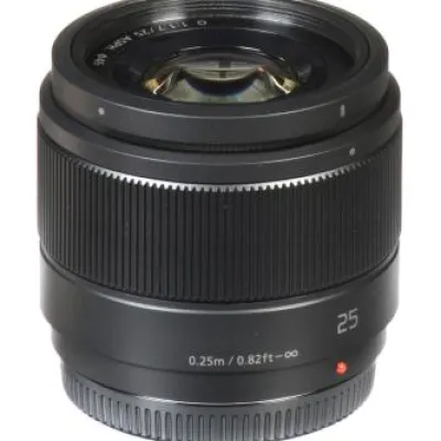 New Panasonic Lumix G 25mm f/1.7 ASPH. Lens (Black)