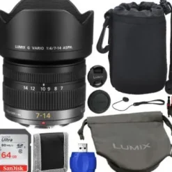 Discount Panasonic Lumix G Vario 7-14mm f/4 ASPH. Lens - H-F007014 Starter Bundle