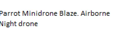 Online Parrot Minidrone SWAT. Airborne Night drone