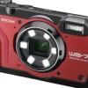 Clearance Ricoh WG-7 Digital Camera Tough Waterproof Dustproof 4K WEB Camera (Red)