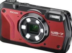 Clearance Ricoh WG-7 Digital Camera Tough Waterproof Dustproof 4K WEB Camera (Red)