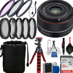 Discount Rokinon AF 24mm f/2.8 FE Lens for Sony E - IO24AF-E and Accessory Bundle