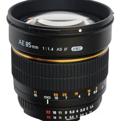 Fashion Samyang 85mm f/1.4 Aspherical Lens for Nikon With Focus Confirm Chip