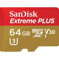 New Sandisk 64GB Extreme PLUS UHS-I microSDXC Memory Card