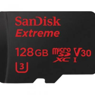 Outlet Sandisk 128GB Extreme UHS-I microSDXC Memory Card with SD Adapter