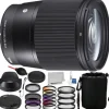 Clearance Sigma 16mm f/1.4 DC DN Contemporary Lens for Sony E with Accessory Bundle