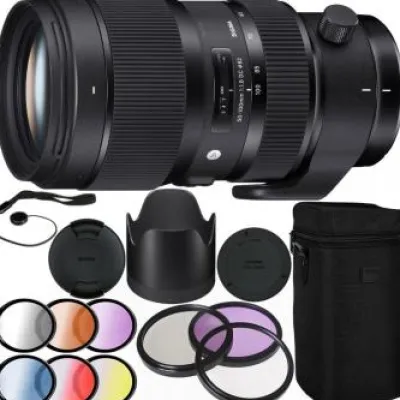 Online Sigma 50-100mm f/1.8 DC HSM Art Lens for Canon EF Filter Bundle