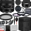 Clearance Sigma 30mm f/1.4 DC HSM Art Lens for Sony A with Advanced Accessory Bundle. Includes: 64GB Ultra SDXC Memory Card, Lens Hood, Lens Pouch, 3pc Filter Kit, Variable Neutral Density Filter, & Much More.