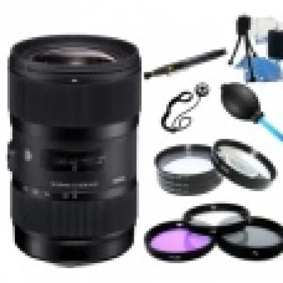 Discount Sigma 18-35mm f/1.8 DC HSM Lens for Canon Accessory Bundle