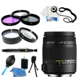 Clearance Sigma 18-250mm f/3.5-6.3 DC OS HSM Autofocus Zoom Lens For Pentax Cameras + Accessory Bundle