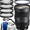 New Sigma 24-70mm f/2.8 DG DN Art Lens for Sony E with Starter Accessory Bundle: Manufacturerâ€™s Accessories, Professional UV Filter, 4PC Macro Close-Up Filter Kit (+1, 2, 4, 10 Diopter) & More