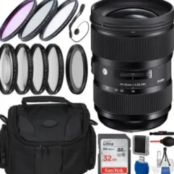 New Sigma 24-35mm f/2 DG HSM Art Lens for Canon EF and Accessory Bundle