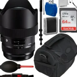Best Sigma 14-24mm f/2.8 DG HSM Art Lens for Nikon F with Accessory Bundle