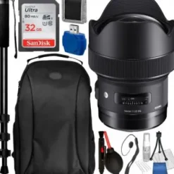 Best Sigma 14mm f/1.8 DG HSM Art Lens for Nikon F with Accessory Bundle