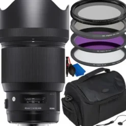 Hot Sigma 85mm f/1.4 DG HSM Art Lens for Nikon F - 321955 with Accessory Bundle