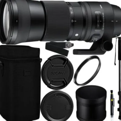 Best Sigma 150-600mm f/5-6.3 DG OS HSM Contemporary Lens for Nikon F Accessory Bundle