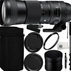 Online Sigma 150-600mm f/5-6.3 DG OS HSM Contemporary Lens for Canon EF Bundle Includes Manufacturer Accessories + 72 inch Monopod with Quick Release + UV Filter + Lens Pen + Microfiber Cleaning Cloth