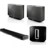 Best Sonos Deluxe Royalty Kit (Featuring:)   PLAYBAR Wireless Soundbar  + 2  PLAY:5 Speakers and   SUB Wireless Subwoofer (Black Gloss)