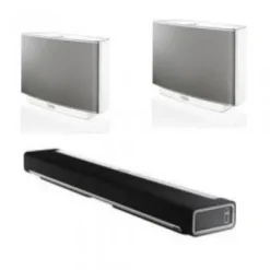 Online Sonos PLAYBAR Wireless Soundbar + 2 PLAY:5 All-in-One Wireless Music System (White)