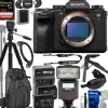 New Sony a1 (Alpha 1) Mirrorless Camera (Body Only) + SanDisk 128GB Extreme Pro SDXC, 2X Extended Life Batteries, 2-in1 Lightweight 80â€ Tripod/Monopod, Deluxe Camera Backpack & Much More (26pc Bundle)