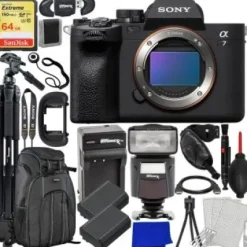Online Sony a7 IV Mirrorless Camera (Body Only) with Advanced Accessory Bundle: SanDisk 64GB Extreme Pro SDXC, 2x Extended Life Batteries (2500mAh) & Much More (28pc Bundle)