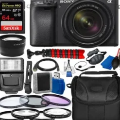 Fashion Sony Alpha a6400 Mirrorless Digital Camera with 18-135mm Lens and Essential Accessory Bundle