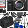 Sale Sony Alpha a7C Mirrorless Digital Camera (Body Only, Black) with Must Have Accessory Bundle. Bundle Includes: SanDisk 64GB Ultra 100 MB/s Memory Card, Carrying Case, Professional Tripod, and More