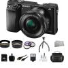 Fashion Sony Alpha a6000/ILCE-6000L Mirrorless Digital Camera with 16-50mm Lens (Black) + Accessory Bundle
