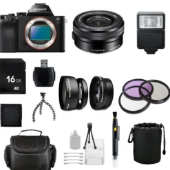 Best Sony Alpha a7S / ILCE 7S Mirrorless Digital Camera with 16-50mm E Mount Lens + Complete Custom Bundle