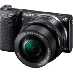 Discount Sony Alpha NEX-5R Mirrorless Digital Camera with 16-50mm f/3.5-5.6 Retractable Zoom Lens (NEX5R)(Black)
