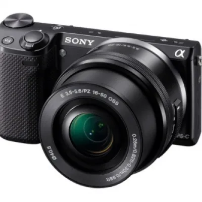 Discount Sony Alpha NEX-5R Mirrorless Digital Camera with 16-50mm f/3.5-5.6 Retractable Zoom Lens (NEX5R)(Black)
