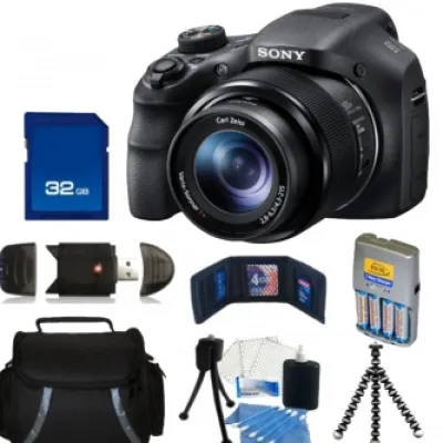 New Sony Cyber-shot DSC-H200 Digital Camera + Accessory Bundle