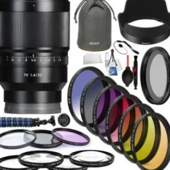 Discount Sony Distagon T* FE 35mm f/1.4 ZA Lens - SEL35F14Z Professional Lens Bundle
