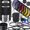 Online Sony E 55-210mm f/4.5-6.3 OSS - SEL55210 Professional Lens Bundle (Silver)