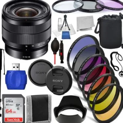 New Sony E 10-18mm f/4 OSS Lens - SEL1018 Must Have Bundle