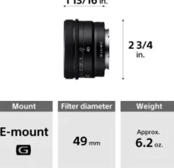 Clearance Sony FE 40mm f/2.5 G Lens + 0.43x Wide-Angle Lens Attachment with Detachable Macro, 3PC Multi-Coated UV Filter Kit (UV, CPL, FLD), 2.2X Telephoto Lens Attachment & Much More (20pc Bundle)