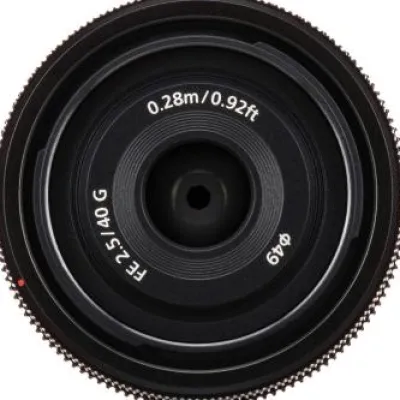 Clearance Sony FE 40mm f/2.5 G Lens + 0.43x Wide-Angle Lens Attachment with Detachable Macro, 3PC Multi-Coated UV Filter Kit (UV, CPL, FLD), 2.2X Telephoto Lens Attachment & Much More (20pc Bundle)