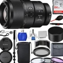 Outlet Sony FE 90mm f/2.8 Macro G OSS Lens - SEL90M28G Must Have Bundle