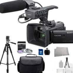 Best Sony HXRNX30U Palm Size NXCAM HD Camcorder with Projector & 96GB HDD + Accessory Bundle (NX30)