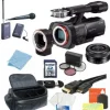 Hot Sony NEX-VG900 Full-Frame Interchangeable Lens Camcorder (NTSC) with 16-50mm f/3.5-5.6 OSS Alpha E-mount Retractable Zoom Lens + Accessory Bundle