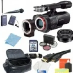 Hot Sony NEX-VG900 Full-Frame Interchangeable Lens Camcorder (NTSC) with 16-50mm f/3.5-5.6 OSS Alpha E-mount Retractable Zoom Lens + Accessory Bundle