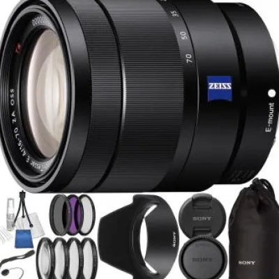 Hot Sony Vario-Tessar T E 16-70mm f/4 ZA OSS Lens with 9PC Accessory Bundle