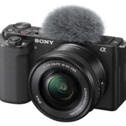 Hot Sony ZV-E10 Mirrorless Camera with 16-50mm Lens (Black)