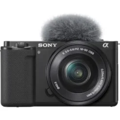 Hot Sony ZV-E10 Mirrorless Camera with 16-50mm Lens (Black)
