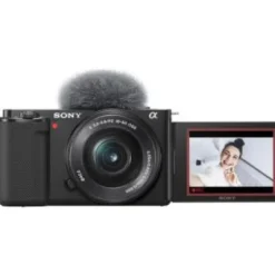 Hot Sony ZV-E10 Mirrorless Camera with 16-50mm Lens (Black)