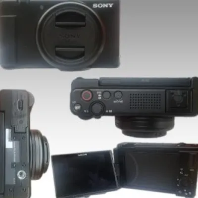 Discount Sony ZV-1F Camera Bundle (Black) - Includes: 64GB Extreme Memory Card, 4PC Macro Close-Up Filter Kit, Replacement Battery + Travel Charger & More (21pc Bundle)