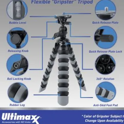 New Ultimaxx Sony ZV-1F Camera Bundle (Black) - Includes: 64GB Ultra Memory Card, Extended Life Replacement Battery (1600 mAh), Protective UV Filter & More (15pc Bundle)
