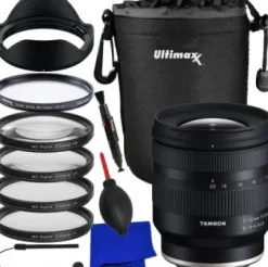 Discount Tamron 11-20mm f/2.8 Di III-A RXD Lens for Sony E with Starter Accessory Bundle: 4PC Macro Close-Up Filter Kit, Protective Multi-Coated UV Filter & More (14pc Bundle)