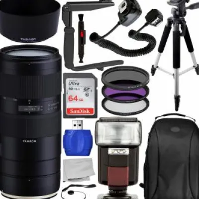Clearance Tamron 70-210mm f/4 Di VC USD Lens for Canon EF - AFA034C-700 Pro Bundle